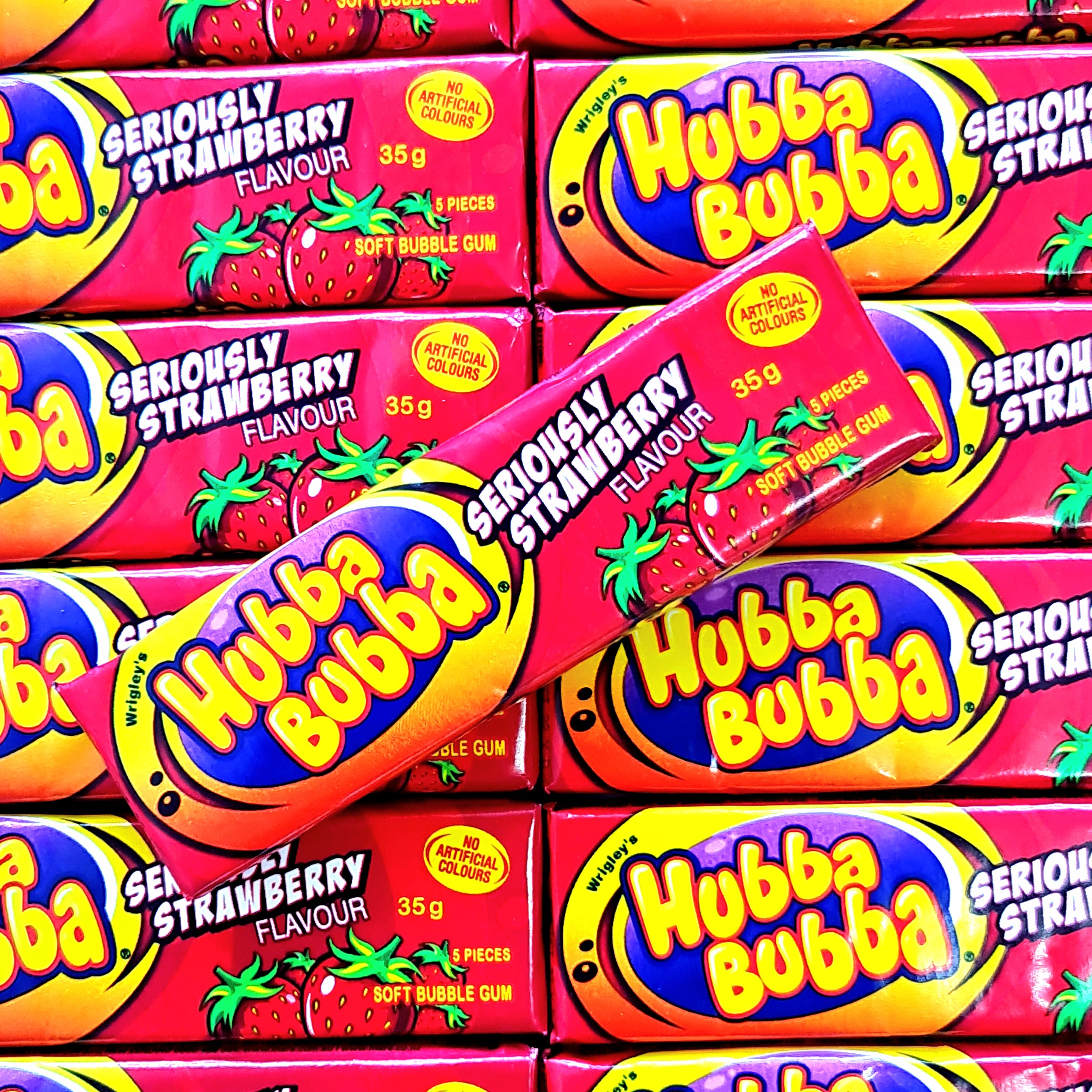 Hubba Bubba Gum - Strawberry - Pik n Mix Lollies NZ
