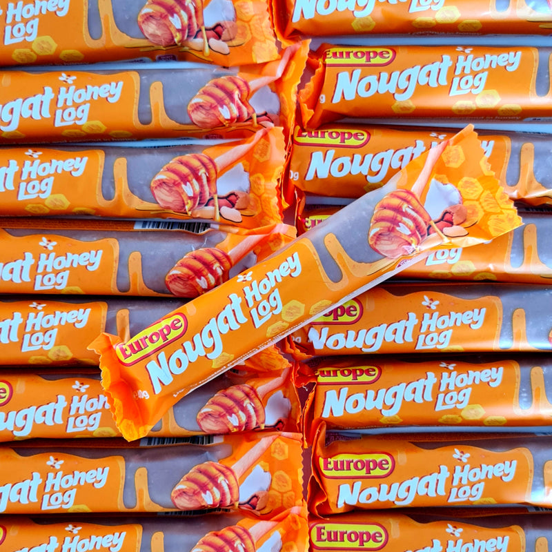 Europe Nougat Honey Log - Pik n Mix Lollies NZ