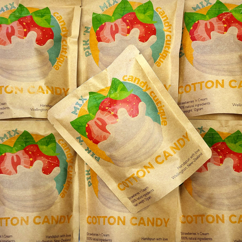 Cotton Candy - Strawberries n Cream - Pik n Mix Lollies NZ