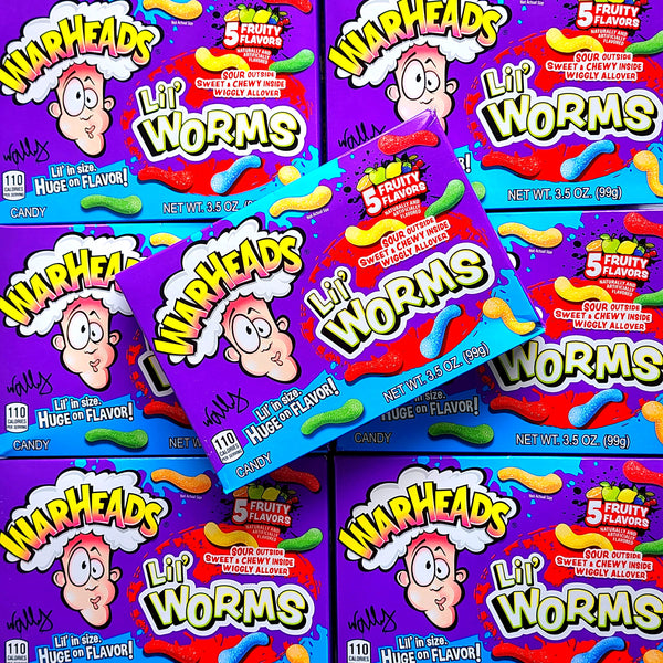 Warheads Lil' Worms - Pik n Mix Lollies NZ