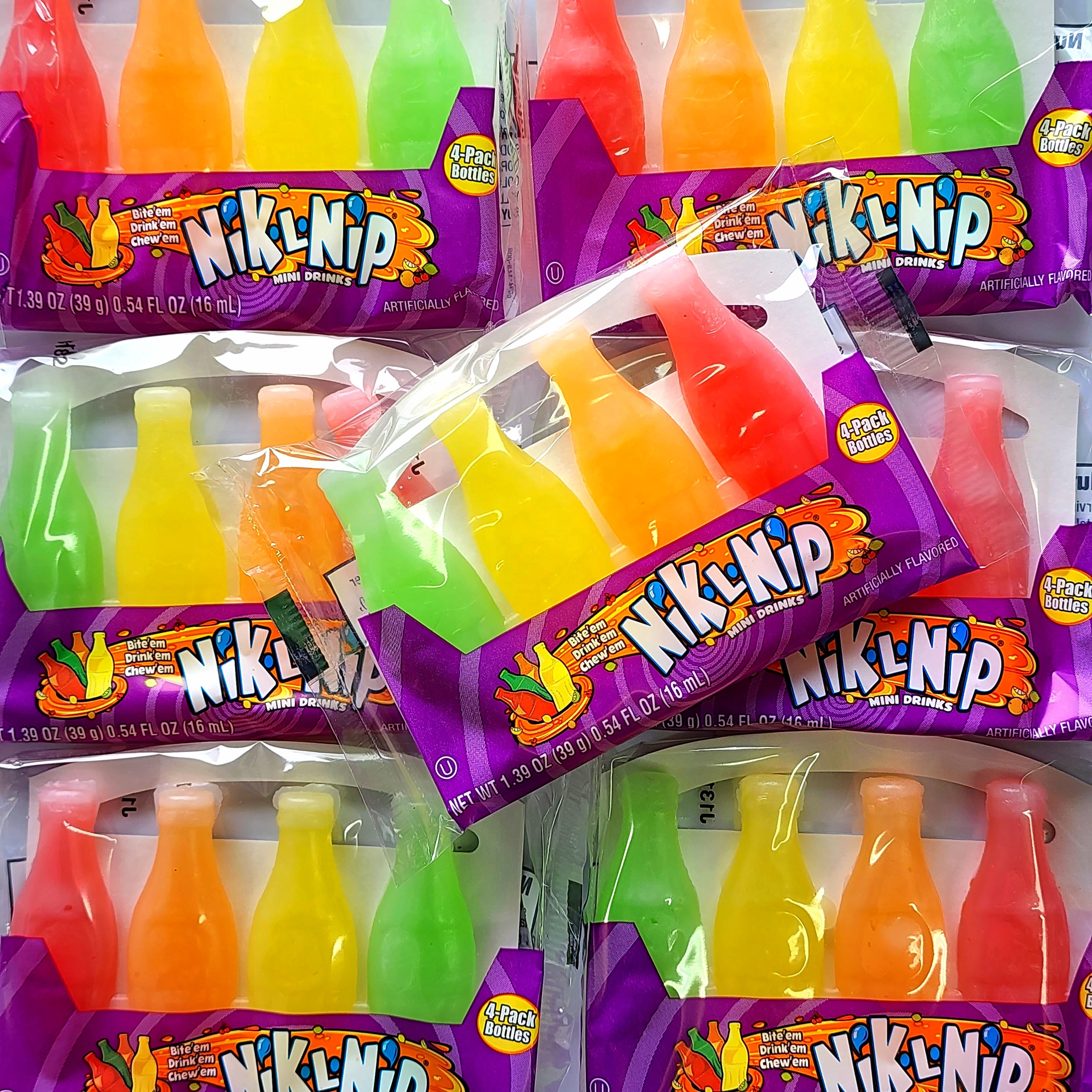Nik-L-Nips Wax Bottle Candy Drinks - Pik n Mix Lollies NZ