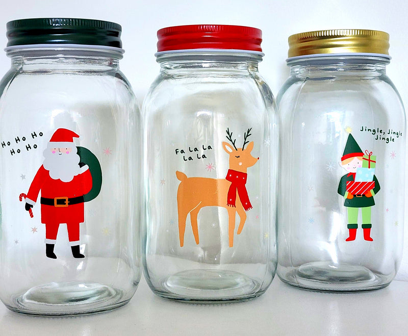 Xmas Lolly Jar - Reindeer - Pik n Mix Lollies NZ
