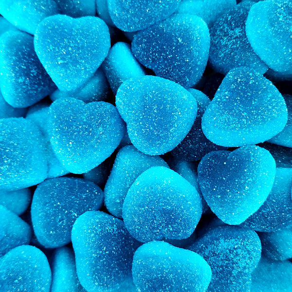 Jelly Filled Blue Hearts - Pik n Mix Lollies NZ