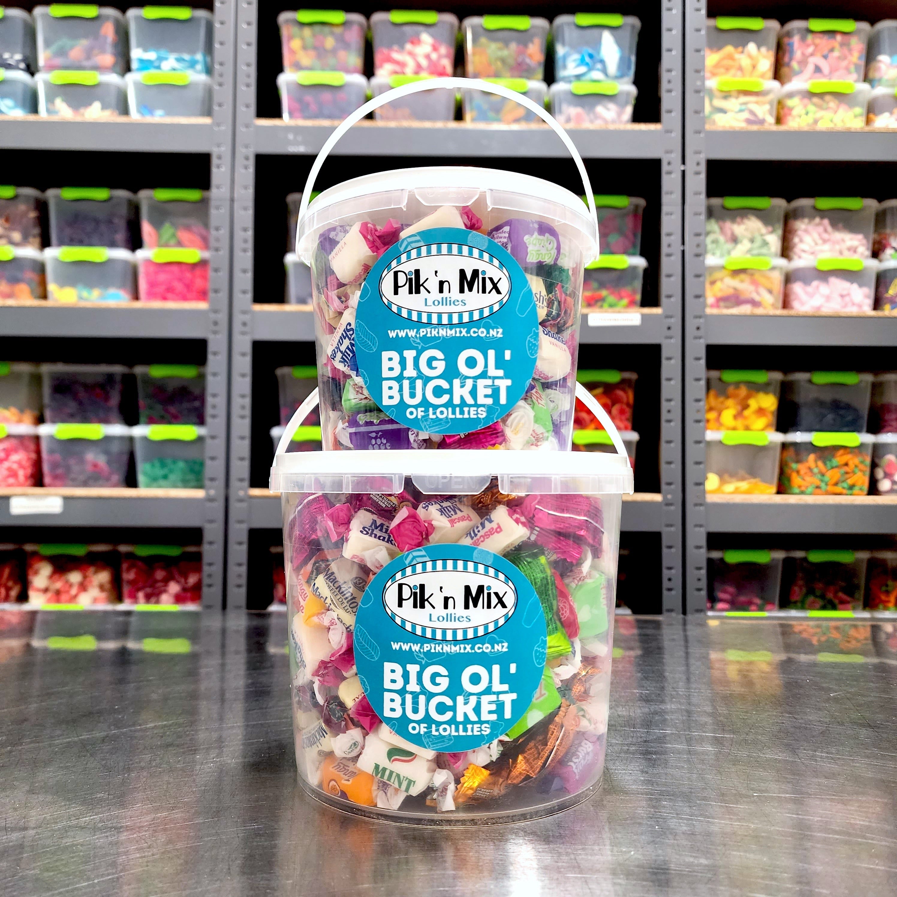 Bucket of Lolly Scramble Mix - Pik n Mix Lollies NZ