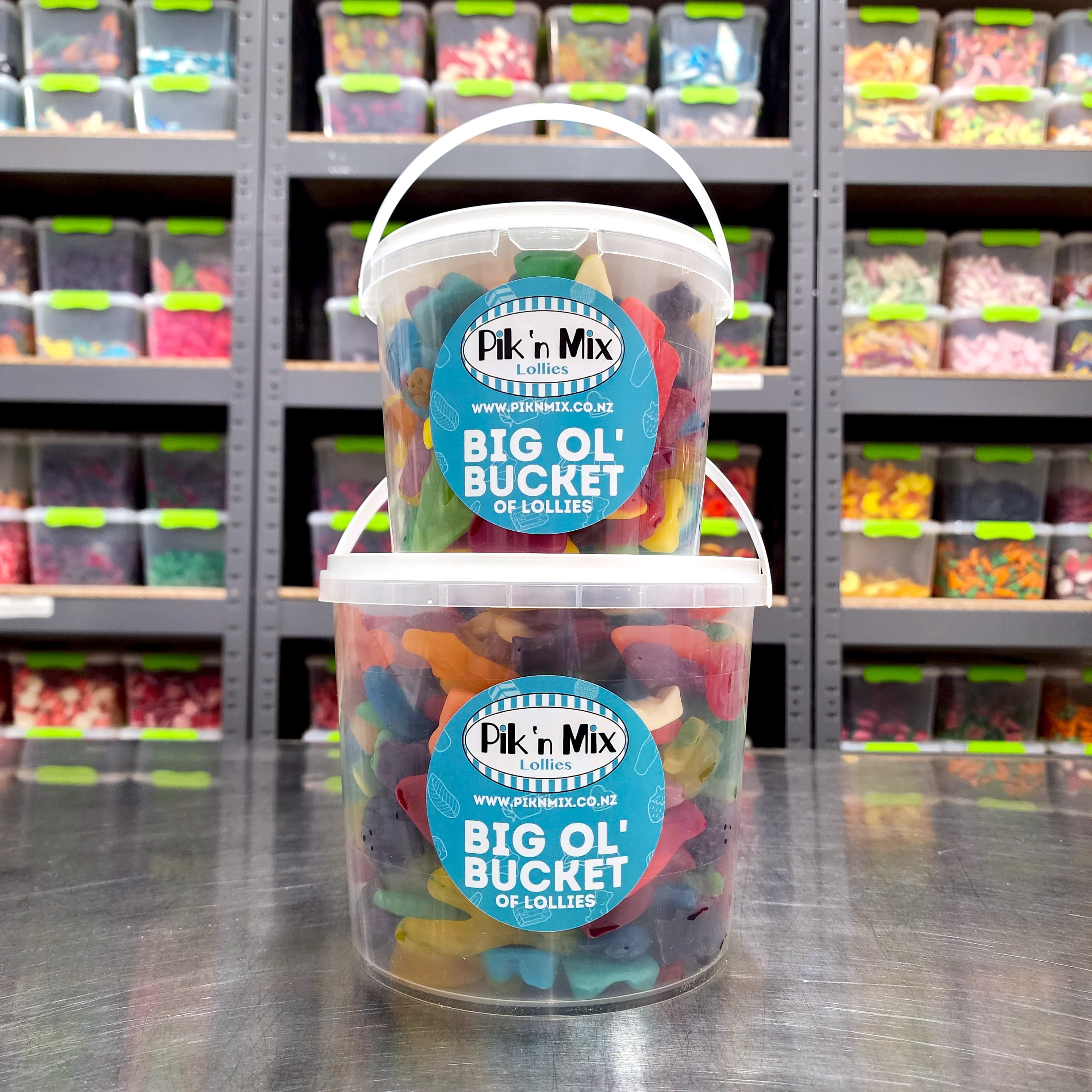 Bucket of Maycey's Mega Mix - Pik n Mix Lollies NZ