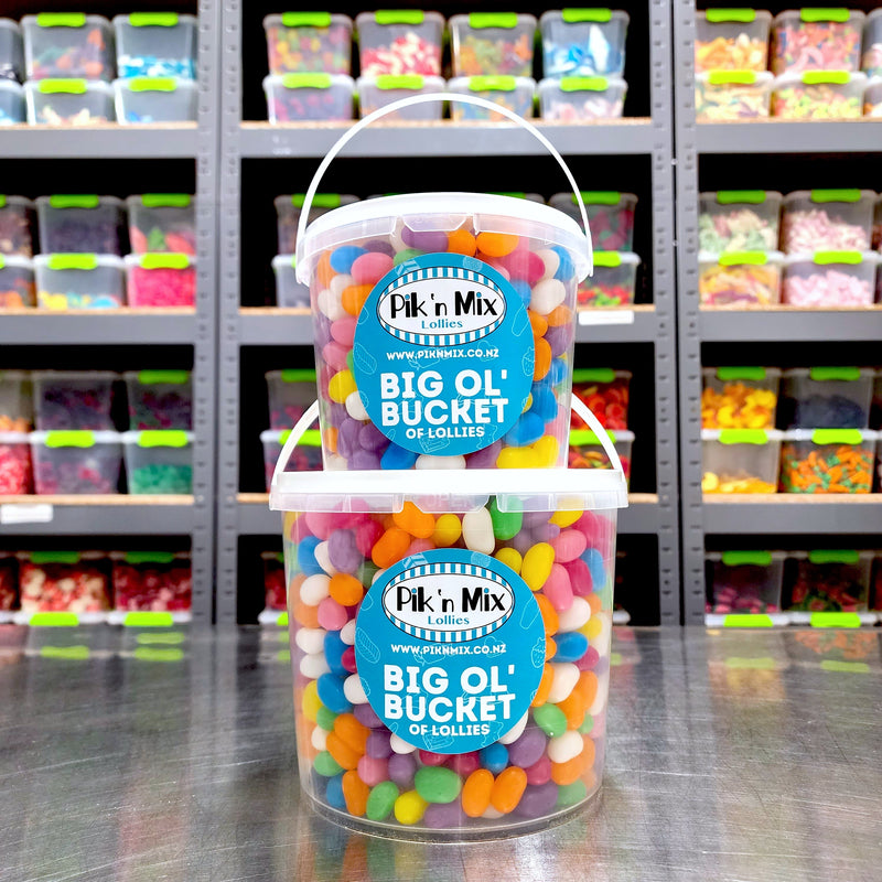 Bucket of Jellybean Mix - Pik n Mix Lollies NZ