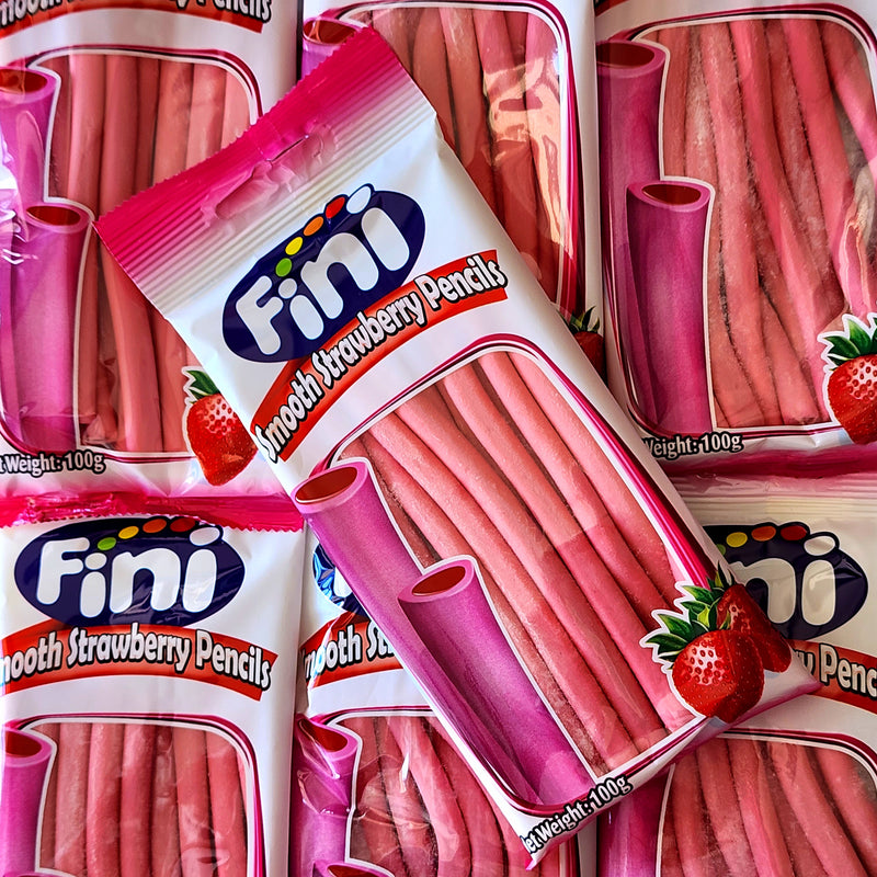 Fini Smooth Strawberry Pencil Bag - Pik n Mix Lollies NZ