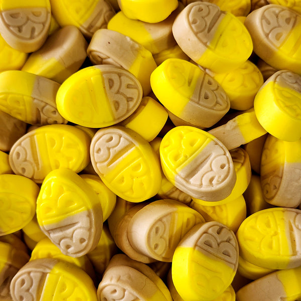 Bubs Banana & Caramel Mini Ovals - Pik n Mix Lollies NZ