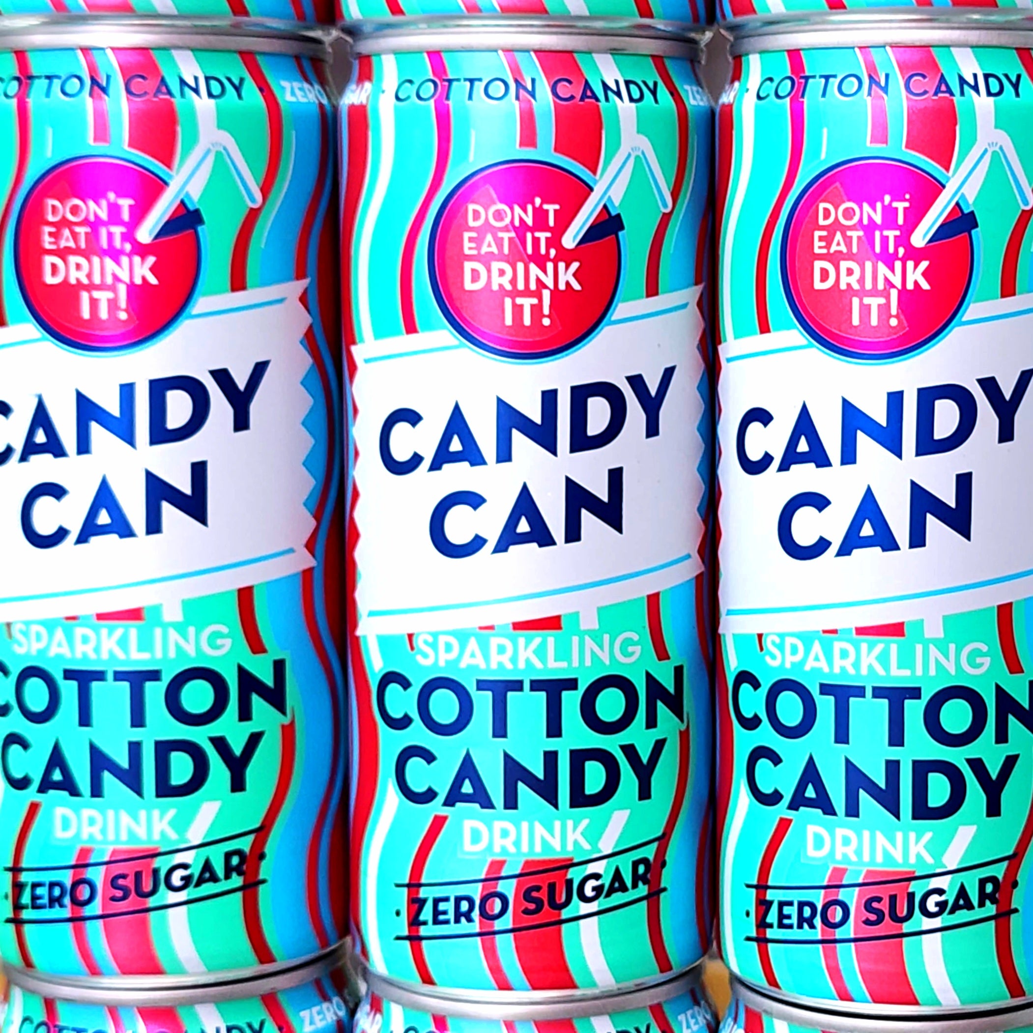 Candy Can Sparkling Cotton Candy - 330ml - Pik n Mix Lollies NZ