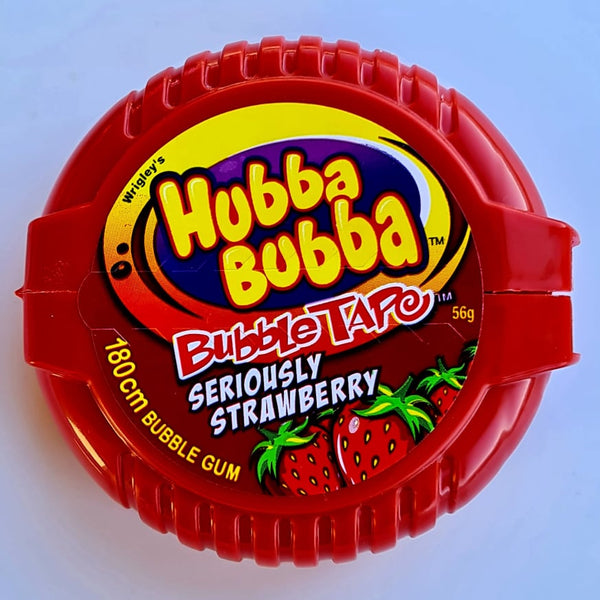 Hubba Bubba Bubble Tape - Seriously Strawberry - Pik n Mix Lollies NZ