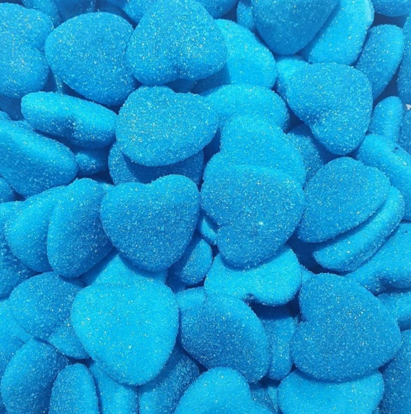 Filled Blue Hearts - Pik n Mix Lollies NZ