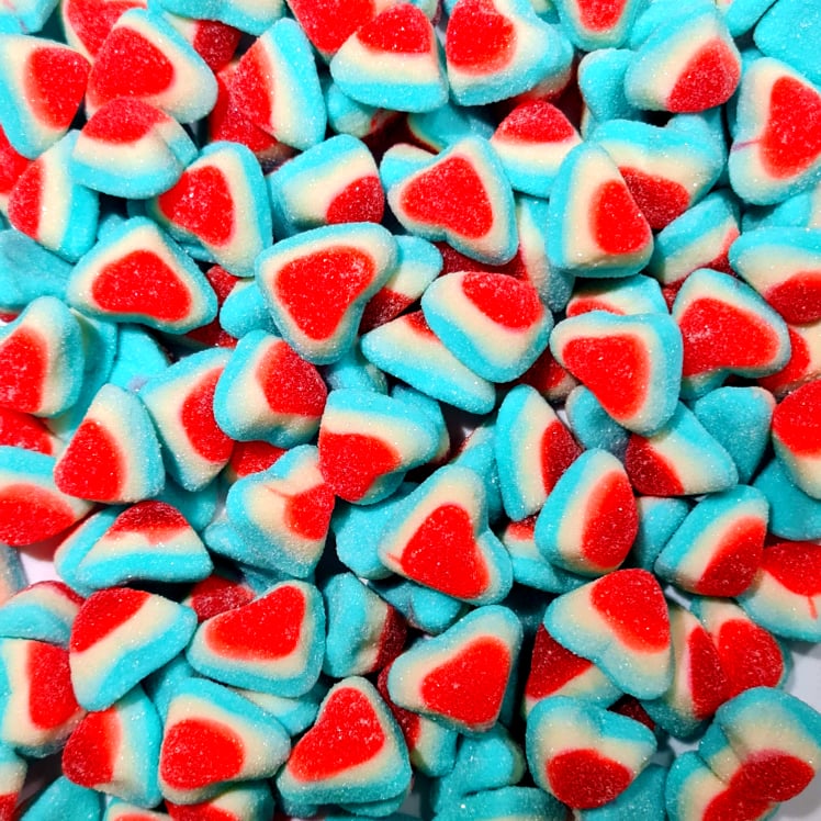 Blue Triple Hearts - Pik n Mix Lollies NZ