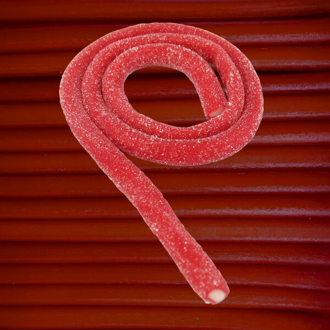 Vidal Giant Fizzy Strawberry Cables - Pik n Mix Lollies NZ