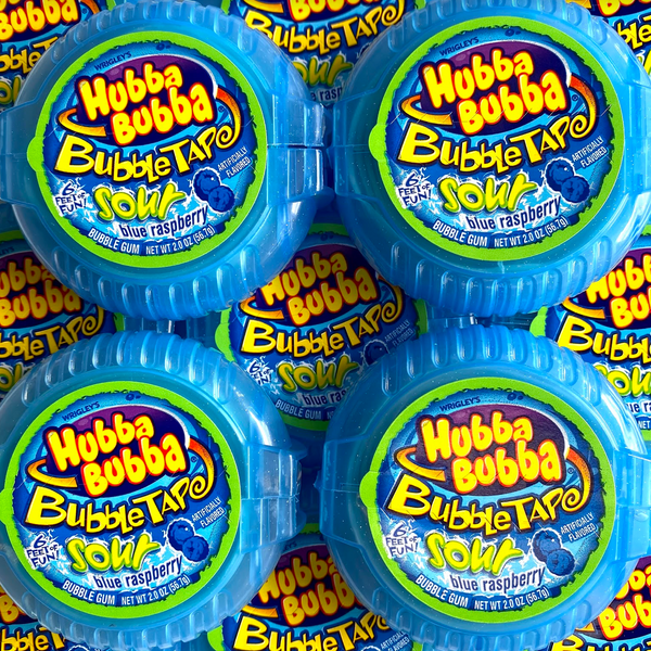 Hubba Bubba Bubble Tape - Sour Blue Raspberry - Pik n Mix Lollies NZ