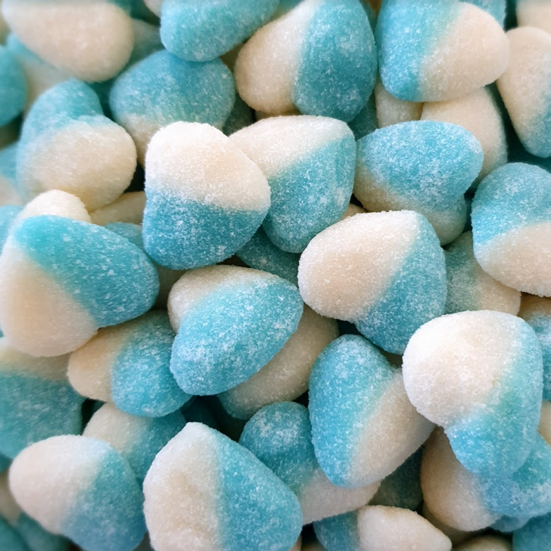 Blue & White Hearts - Pik n Mix Lollies NZ