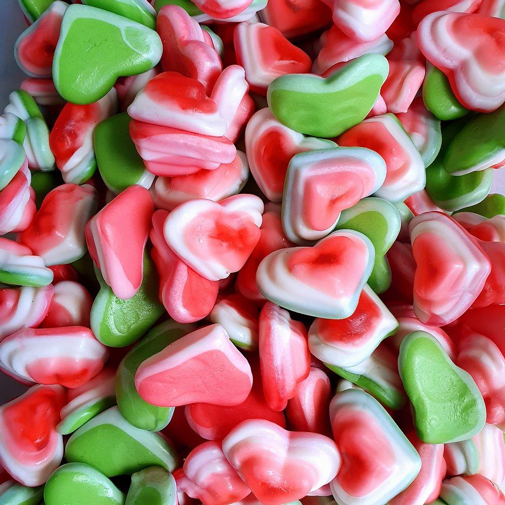 Gummy Triple Hearts - Pik n Mix Lollies NZ