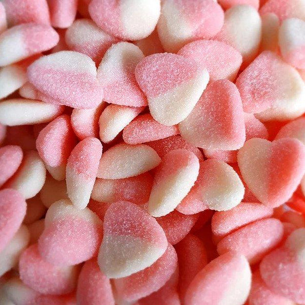 Pink & White Hearts - Pik n Mix Lollies NZ