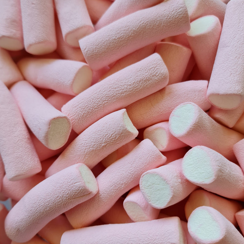 Pink & White Marshmallow Poles - Pik n Mix Lollies NZ