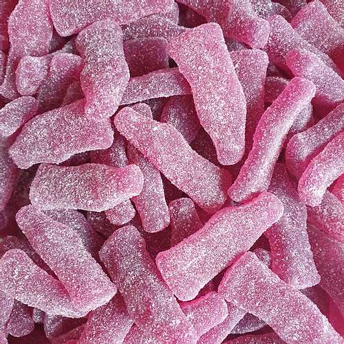 Sour Raspberry Bottles - Pik n Mix Lollies NZ
